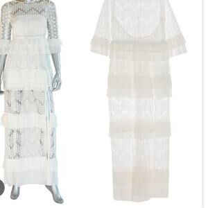 Just Cavalli layered lace dress White size 6